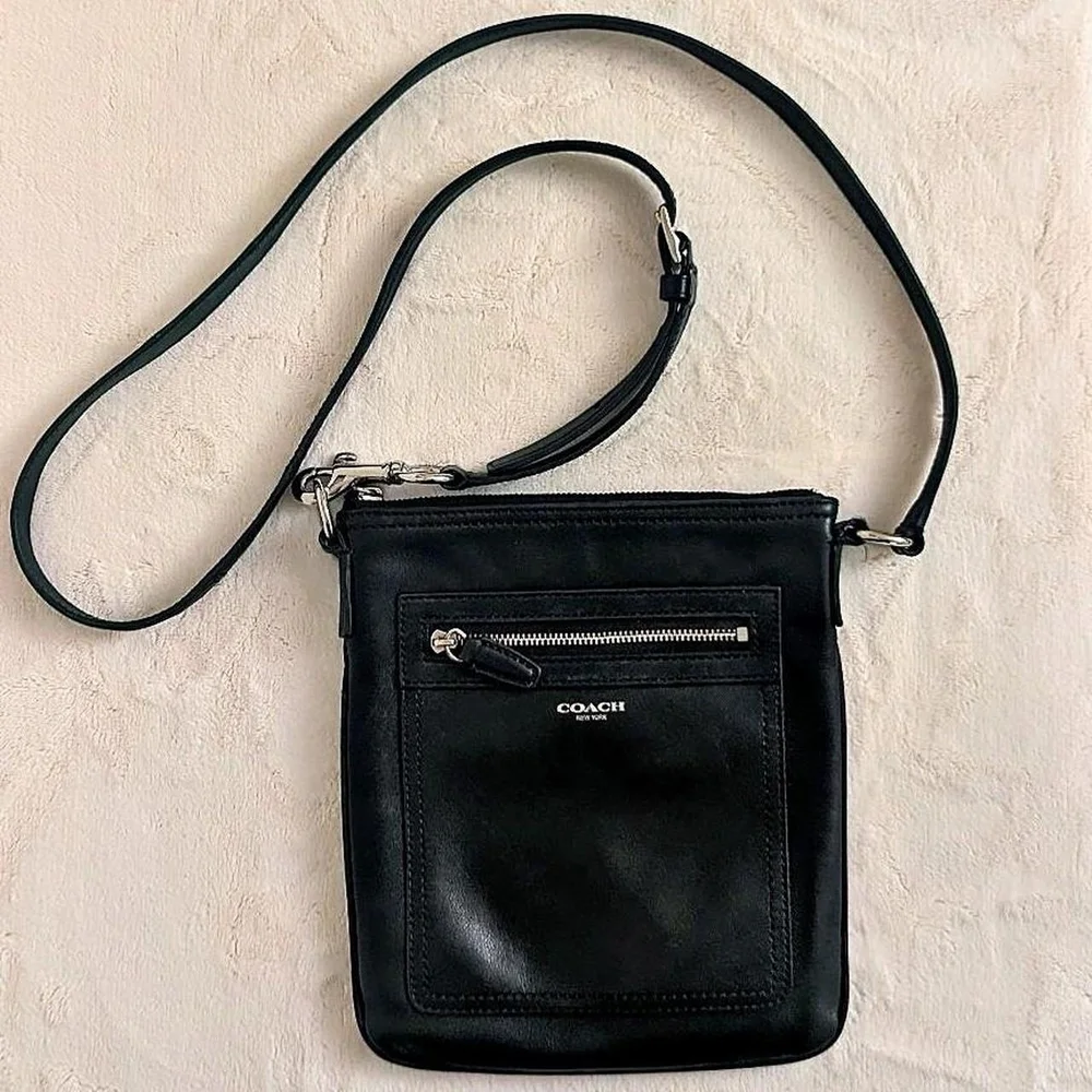 Coach Black Leather Crossbody Bag
